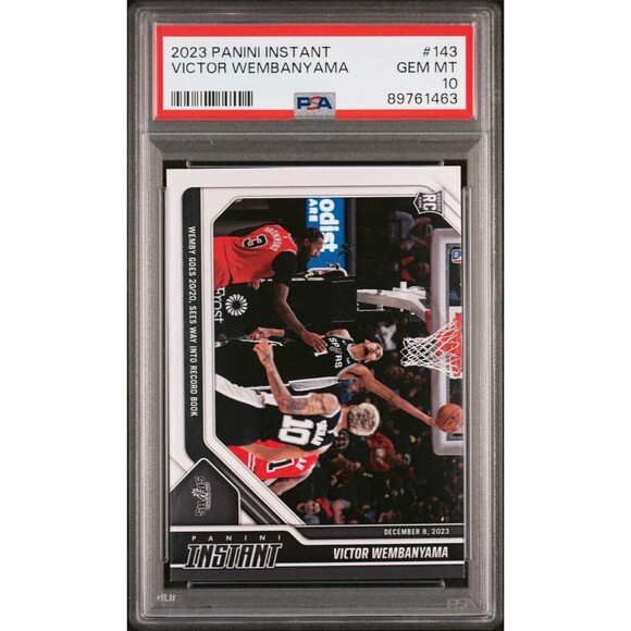 Victor Wembanyama 2023-24 Panini #143 NBA Rookie Basketball Card PSA 10 Gem Mint - Picture 1 of 2